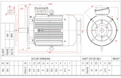 Motor electric trifazat 22kw 1400rpm 180 B5 - 2