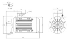 Motor electric trifazat 55kw 1400rpm 250 B5 - 2