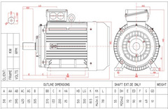 Motor electric trifazat 37kw 3000rpm 200 B3 - 2