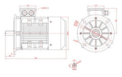 Motor electric trifazat 4kw 3000rpm 112 B5 - 2