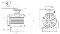 Motor electric trifazat 55kw 3000rpm 250 B3 - 2