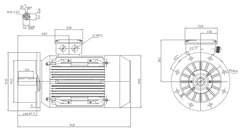 Motor electric trifazat 55kw 3000rpm 250 B5 - 2